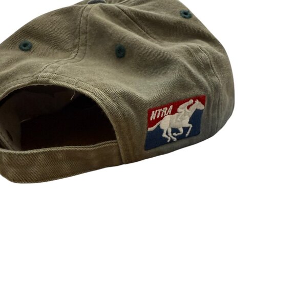 Vintage Hollywood Park adjustable baseball cap cotton teal/od 1999 - Picture 5 of 6